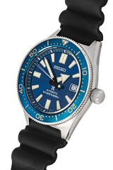 Shop Seiko Prospex Analogue Automatic Diver Blue Dial Black Rubber Strap Watch For Men - SPB053J1 in USA