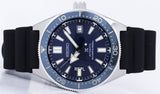 Shop Seiko Prospex Analogue Automatic Diver Blue Dial Black Rubber Strap Watch For Men - SPB053J1 in USA