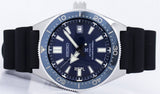 Seiko Prospex Analogue Automatic Diver Blue Dial Black Rubber Strap Watch For Men - SPB053J1