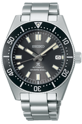 Seiko Prospex 1965 Modern Re Interpretation Automatic Black Dial Silver Steel Strap Watch For Men - SPB143J1 Buy Now By Seiko