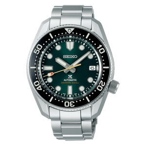 Seiko Prospex 140th Anniversary Limited Divers Green Dial Silver Steel Strap Watch For Men - SPB207J1