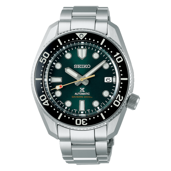 Seiko Prospex 140th Anniversary Limited Divers Green Dial Silver Steel Strap Watch For Men - SPB207J1