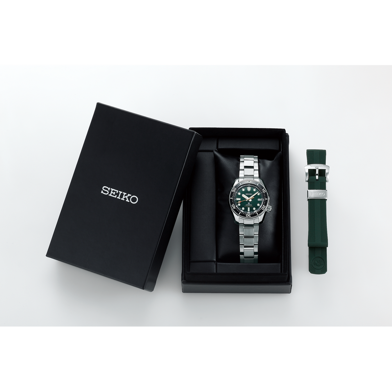 Shop Seiko Prospex 140th Anniversary Limited Divers Green Dial Silver Steel Strap Watch For Men - SPB207J1 in USA