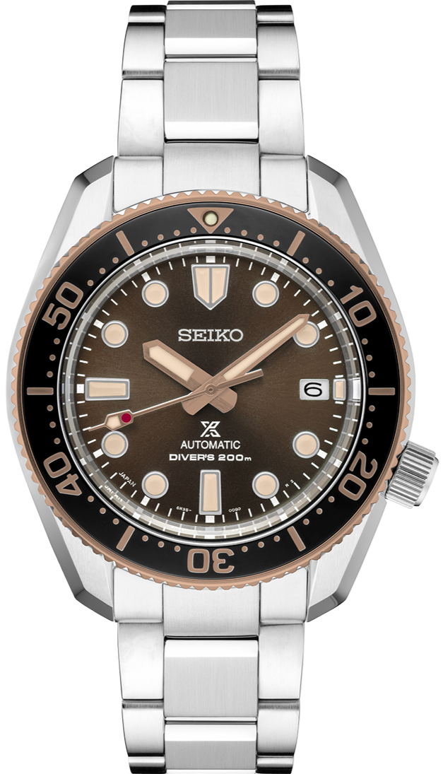 Shop Seiko Prospex Sea Diver Automatic Brown Dial Silver Steel Strap Watch For Men - SPB240J1 in USA