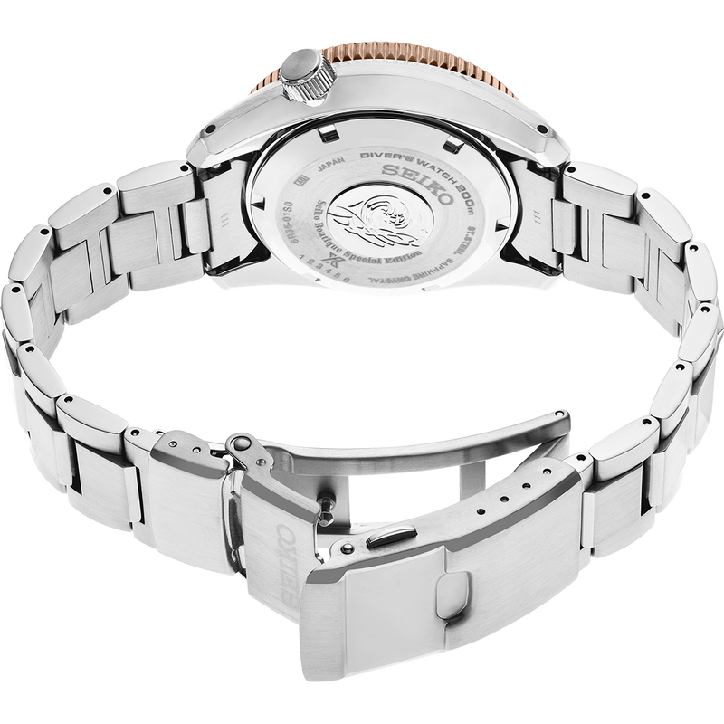 Shop Seiko Prospex Sea Diver Automatic Brown Dial Silver Steel Strap Watch For Men - SPB240J1 in USA