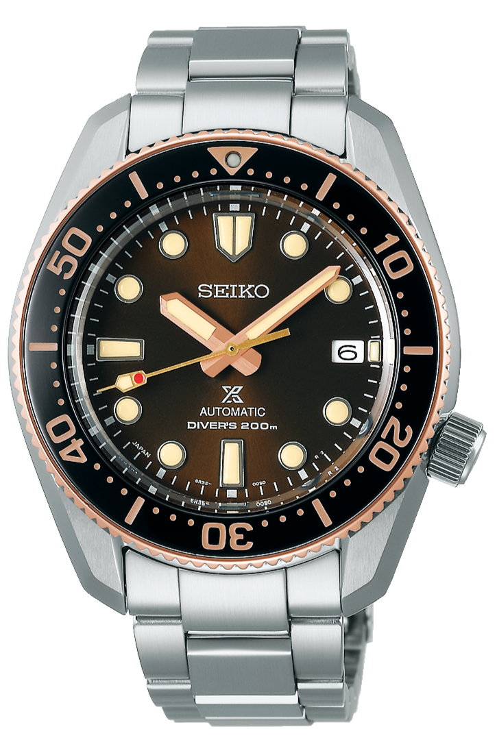 Shop Seiko Prospex Sea Diver Automatic Brown Dial Silver Steel Strap Watch For Men - SPB240J1 in USA