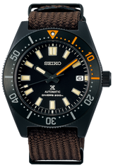 Shop Seiko Prospex Black Series 1965 Limited Edition Black Dial Brown NATO Strap Watch For Men - SPB253J1 in USA