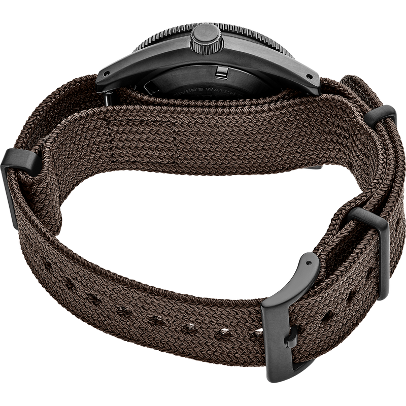 Shop Seiko Prospex Black Series 1965 Limited Edition Black Dial Brown NATO Strap Watch For Men - SPB253J1 in USA
