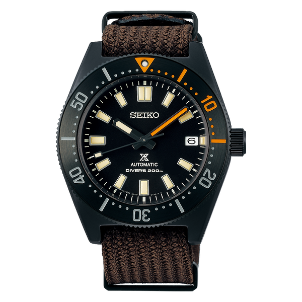 Seiko Prospex Black Series 1965 Limited Edition Black Dial Brown NATO Strap Watch For Men - SPB253J1