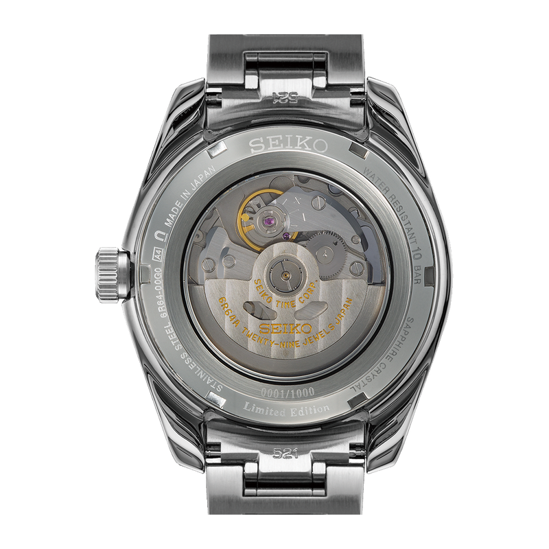 Shop Seiko Presage Sharp Edged Series Automatic GMT Champagne Dial Silver Steel Strap Watch For Men - SPB273J1 in USA