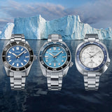 Seiko Prospex Glacier Save the Ocean Green Dial Silver Steel Strap Watch For Men - SPB297J1 Buy Now By Seiko