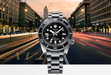 Seiko Prosprex Dark Depths GMT Automatic Black Dial Silver Steel Strap Watch For Men - SPB383J1 Buy Now By Seiko