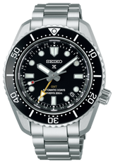 Seiko Prosprex Dark Depths GMT Automatic Black Dial Silver Steel Strap Watch For Men - SPB383J1 Buy Now By Seiko