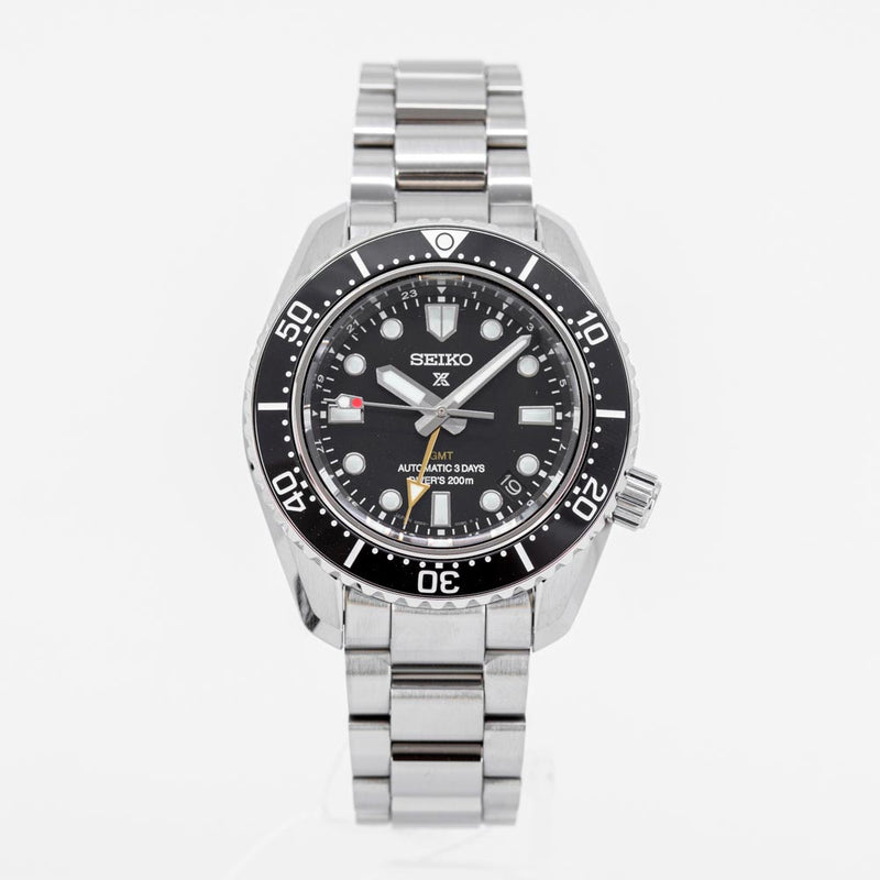 Seiko Prosprex Dark Depths GMT Automatic Black Dial Silver Steel Strap Watch For Men - SPB383J1 Buy Now By Seiko