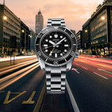 Seiko Prosprex Dark Depths GMT Automatic Black Dial Silver Steel Strap Watch For Men - SPB383J1 Buy Now By Seiko