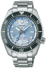 Shop Seiko Prospex Limited Edition Automatic GMT Glacier Blue Dial Silver Steel Strap Watch For Men - SPB385J1 in USA