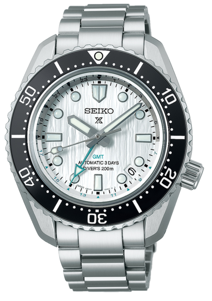 Shop Seiko Prospex Sea Arctic Ocean GMT Limited Edition Silver Dial Silver Steel Strap Watch For Men - SPB439J1 in USA