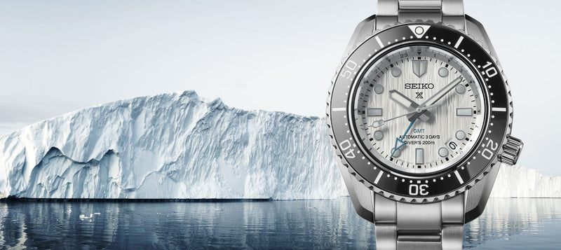 Shop Seiko Prospex Sea Arctic Ocean GMT Limited Edition Silver Dial Silver Steel Strap Watch For Men - SPB439J1 in USA