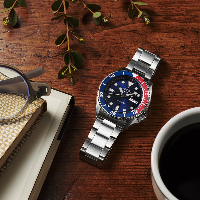 Seiko 5 Sports Automatic Blue Dial Silver Steel Strap Watch For Men - SRPD53K1 Buy Now By Seiko