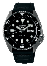 Seiko 5 Sport Automatic Black Dial Black Silicone Strap Watch For Men - SRPD65K3 Buy Now By Seiko