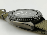 Seiko 5 Sport Automatic Black Dial Green Nylon Strap Watch For Men - SRPD65K4 Buy Now By Seiko