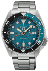 Seiko 5 Sports SKX Skeleton Green Dial Silver Steel Strap Watch For Men - SRPJ45K1 Buy Now By Seiko