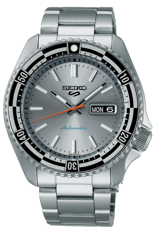 Seiko 5 Sports Special Edition Silver Dial Silver Steel Strap Watch For Men - SRPK09K1