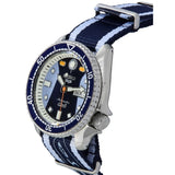 Shop Seiko 5 Sports Honda Super Cub Limited Edition Blue Dial Two Tone NATO Strap Watch For Men - SRPK37K1 in USA