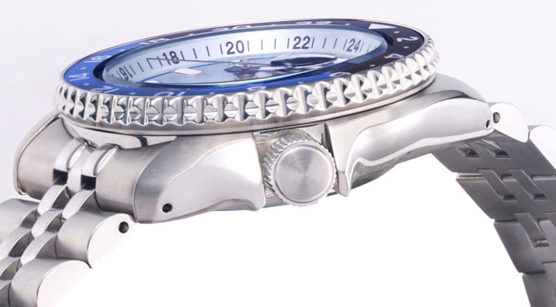 Seiko 5 Sports Automatic GMT SKX Sports Style Asia Exclusive Limited Edition Ice Blue Dial Silver Steel Strap Watch For Men - SSK029K1 Buy Now By Seiko