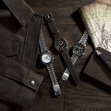 Shop Seiko 5 Sports SKX GMT Automatic Green Dial Silver Steel Strap Watch For Men - SSK035K1 in USA