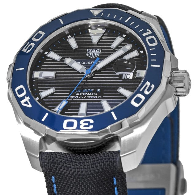 Shop Tag Heuer Aquaracer Black Dial Watch for Men - WAY201C.FC6395 in USA