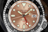 Seiko 5 Sports GMT Thong Sia Limited Edition Brown Dial Silver Steel Strap Watch for Men - SSK043K1 Buy Now By Seiko