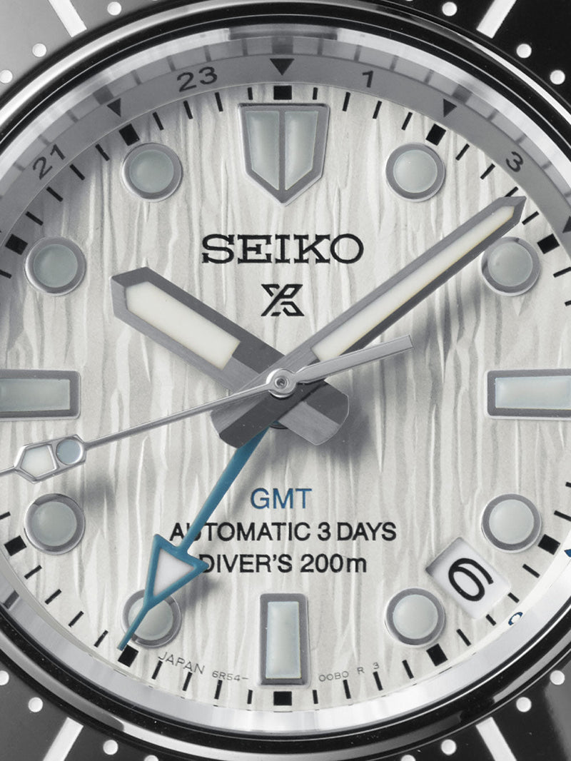 Shop Seiko Prospex Sea Arctic Ocean GMT Limited Edition Silver Dial Silver Steel Strap Watch For Men - SPB439J1 in USA