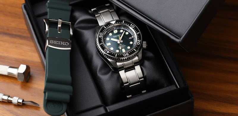 Shop Seiko Prospex 140th Anniversary Limited Divers Green Dial Silver Steel Strap Watch For Men - SPB207J1 in USA