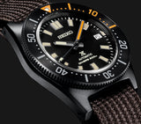 Shop Seiko Prospex Black Series 1965 Limited Edition Black Dial Brown NATO Strap Watch For Men - SPB253J1 in USA