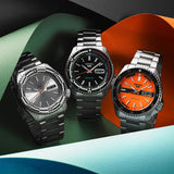 Seiko 5 Sports Special Edition Silver Dial Silver Steel Strap Watch For Men - SRPK09K1 Buy Now By Seiko