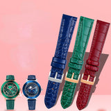 Shop Swarovski Octea Lux Chrono Red Dial Red Leather Strap Watch for Women - 5547642 in USA