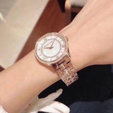 Michael Kors Lauryn Mother of Pearl Dial Rose Gold Steel Strap Watch for Women - MK3716 Buy Now By Michael Kors