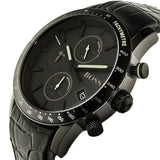 Hugo Boss Rafale Chronograph Black Dial Black Leather Strap Watch For Men - 1513389 Buy Now By Hugo Boss