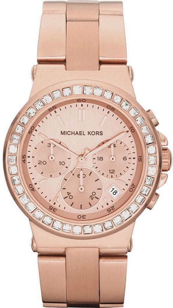 Shop Michael Kors Dylan Rose Gold Rose Gold Steel Strap Watch for Women - MK5586 in USA