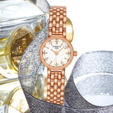 Tissot Lovely Mother of Pearl Dial Rose Gold Steel Strap Watch for Women - T140.009.33.111.00 Buy Now By Tissot