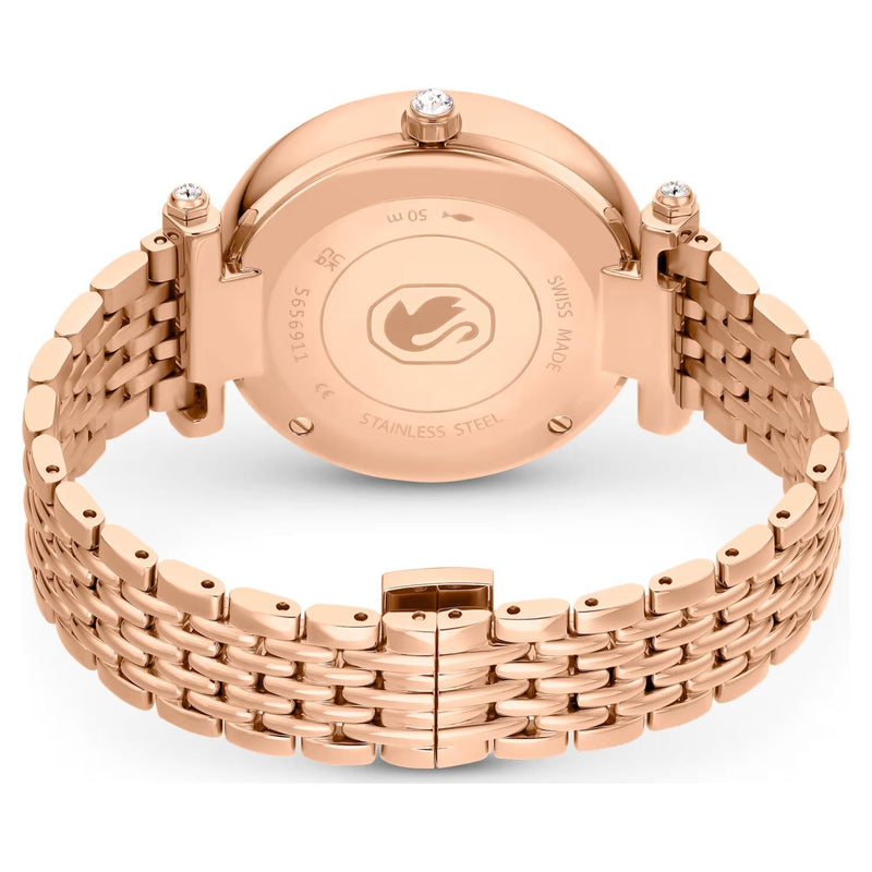 Swarovski Crystalline Wonder Silver Dial Rose Gold Steel Strap Watch for Women - 5656911 Buy Now By Swarovski
