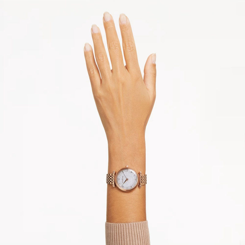 Swarovski Crystalline Wonder Silver Dial Rose Gold Steel Strap Watch for Women - 5656911 Buy Now By Swarovski
