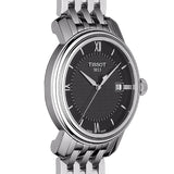 Tissot T Classic Bridgeport Black Dial Silver Steel Strap Watch For Men - T097.410.11.058.00 Buy Now By Tissot