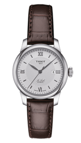Tissot T Classic Le Locle Automatic Silver Dial Brown Leather Strap Watch For Women - T006.207.16.038.00 Buy Now By Tissot