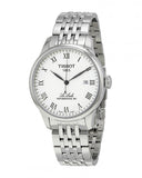 Tissot Le Locle Powermatic 80 Silver Dal Silver Steel Strap Watch For Men - T006.407.11.033.00