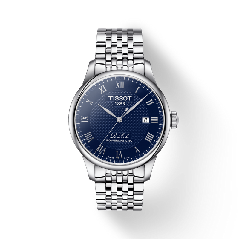 Tissot Le Locle Powermatic 80 Blue Dial Silver Steel Strap Watch For Men - T006.407.11.043.00 Buy Now By Tissot