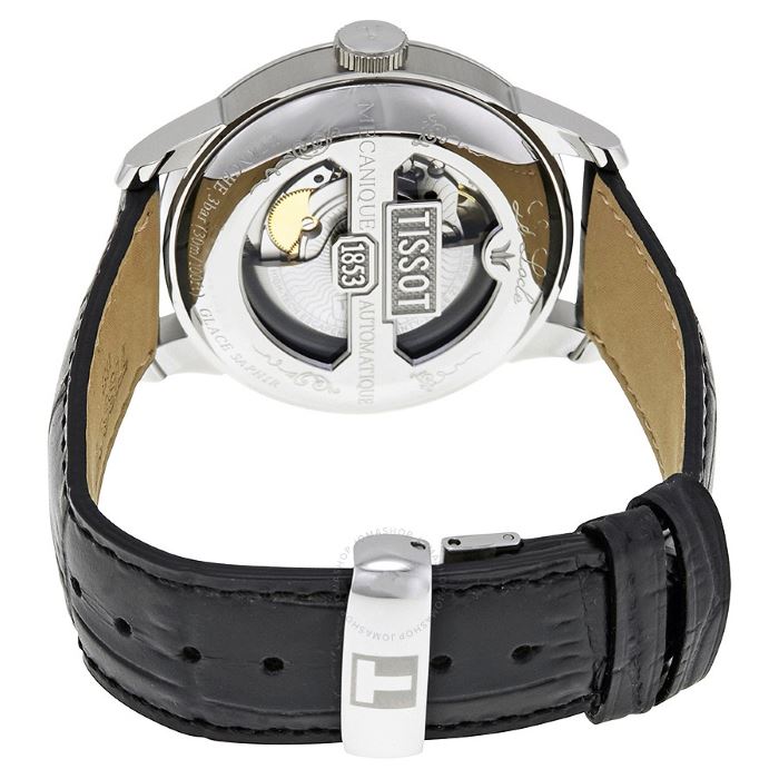 Tissot Le Locle Powermatic 80 Black Dial Black Leather Strap Watch For Men - T006.407.16.053.00 Buy Now By Tissot
