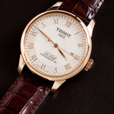 Tissot Le Locle Powermatic 80 Silver Dial Brown Leather Strap Watch For Men - T006.407.36.033.00 Buy Now By Tissot
