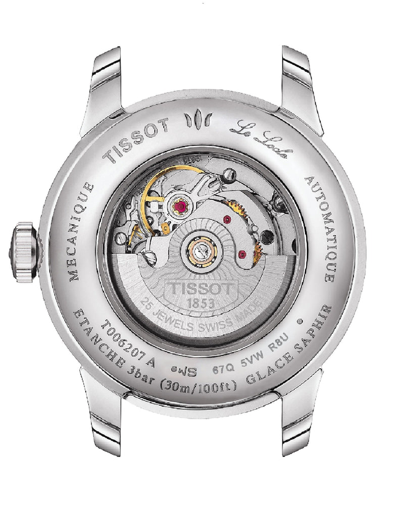 Tissot Le Locle Automatic Lady Black Dial Silver Steel Strap Watch For Women - T006.207.11.058.00 Buy Now By Tissot